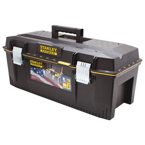 stanley fatmax metal and plastic tool box|stanley fatmax waterproof toolbox.